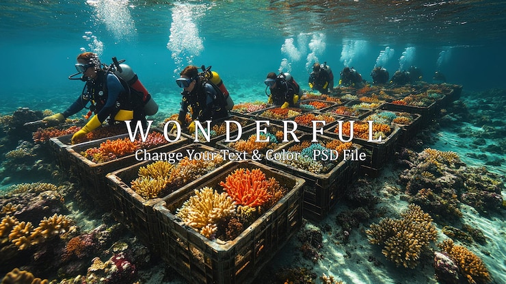 PSD coral reef restoration underwater planting