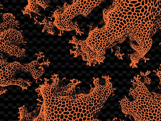PSD testura di corallo con modello irregolare poroso e denso combina png creative overlay decor di sfondo