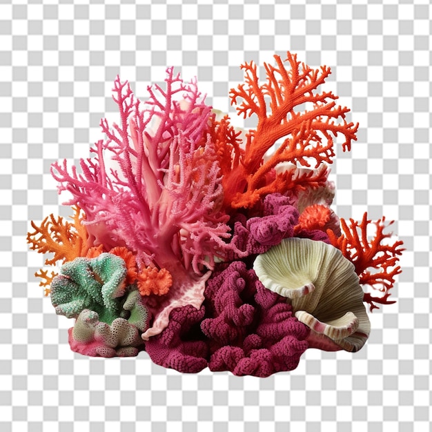 PSD foglia di corallo tagliata png
