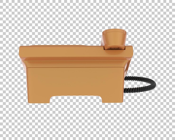 PSD 투명 한 배경 3d 렌더링 그림에 고립 된 코드 전화