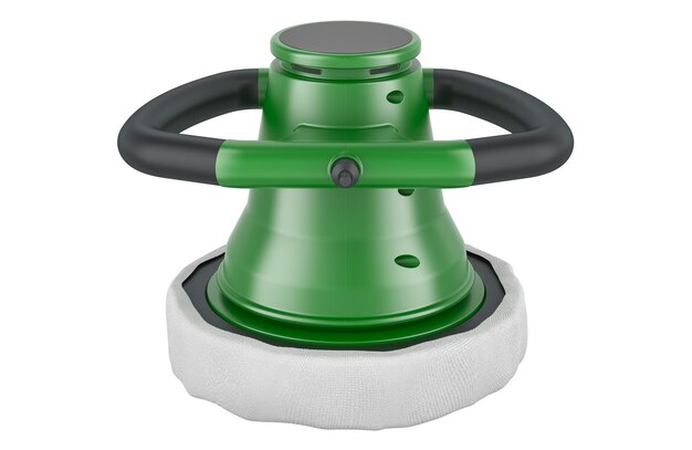 Cordless Car Buffer Polisher 3D rendering isolated on transparent background