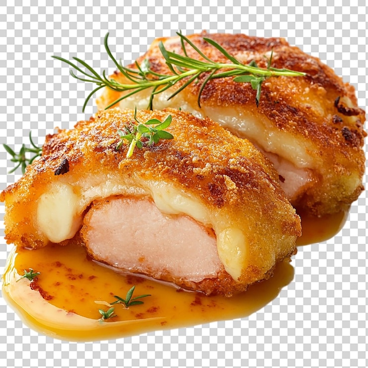 PSD cordon bleu cuisine isolated on transparent background
