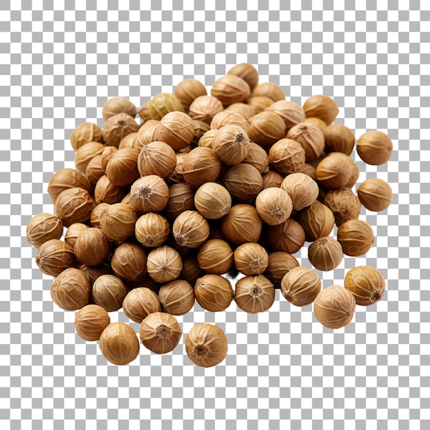 PSD coriander seeds on transparent background