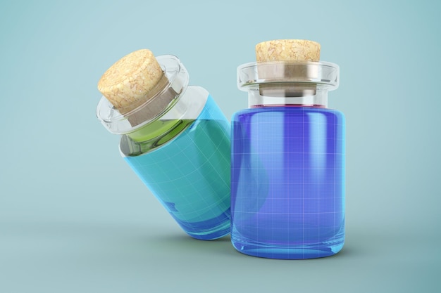 Cork Bottle Mockup