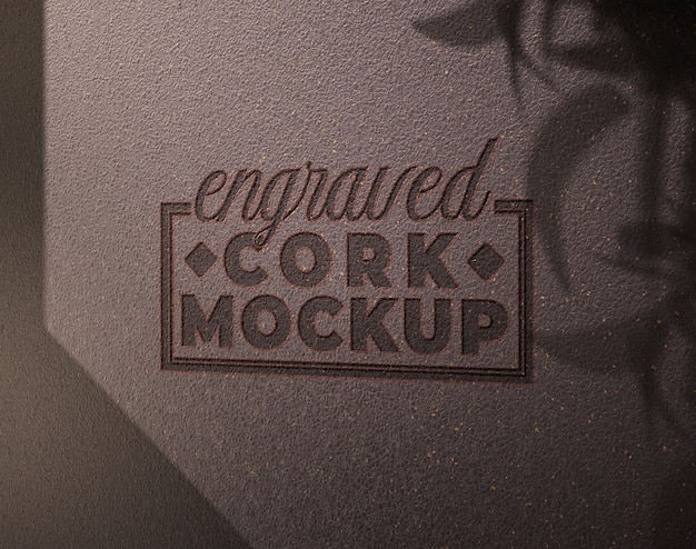 cork logo mockup design
