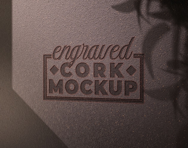 Cork logo mockup design