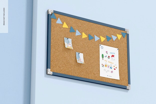 Cork Pinboard Mockup