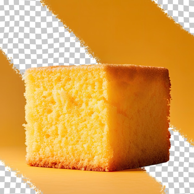 PSD corn bread slice transparent background