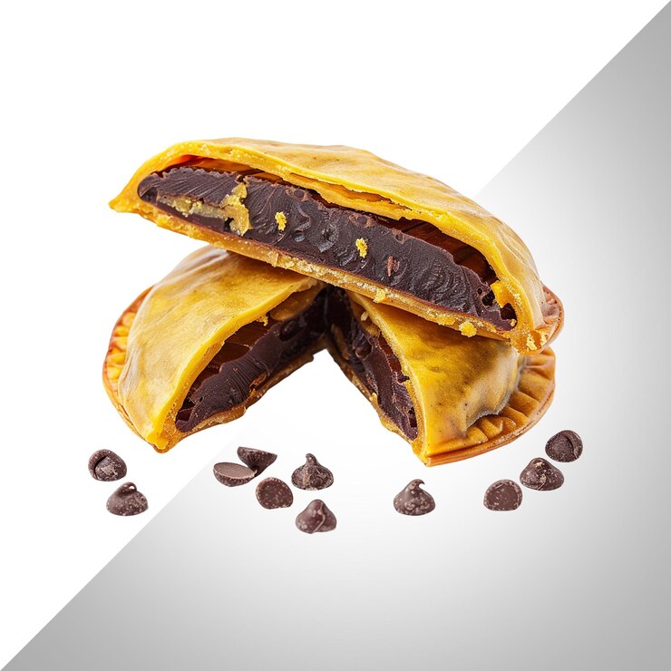 PSD corn pads with chocolate isolated on transparent backgroundpsd