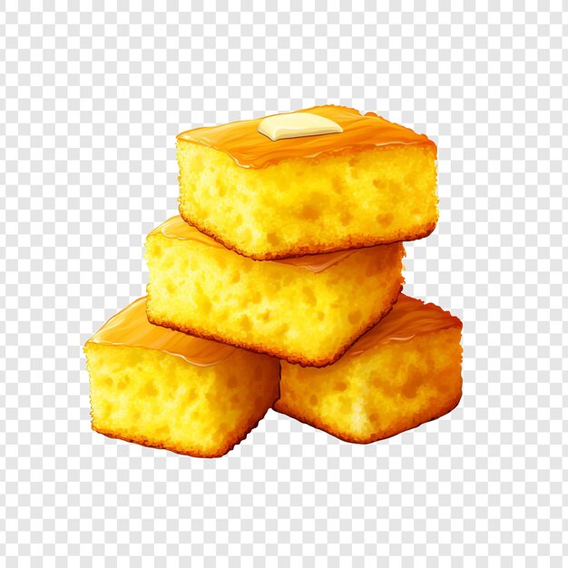 PSD cornbread isolated on transparent background