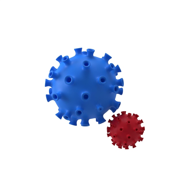 Corona virus pictogram 3D