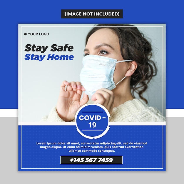 Corona Virus Warning Social Media Post Template  