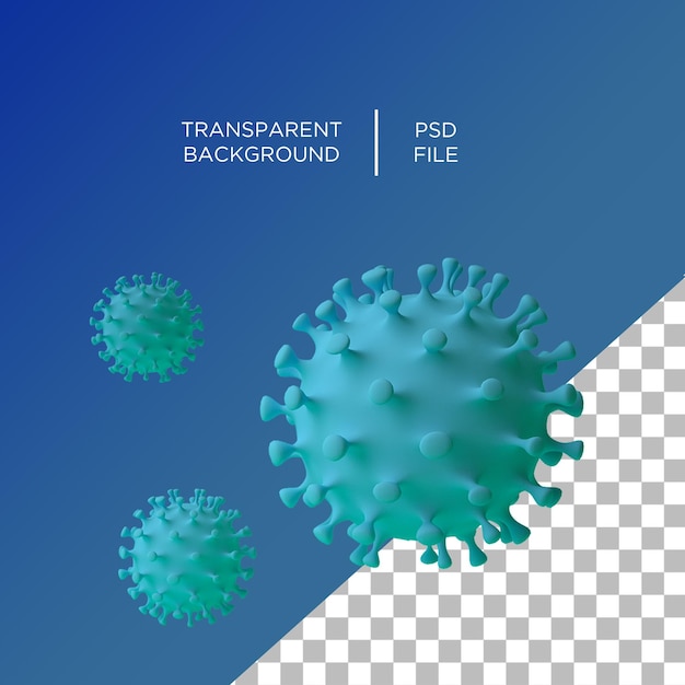 Coronavirus 3d на прозрачном фоне