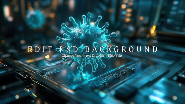 PSD coronavirus on a circuit board