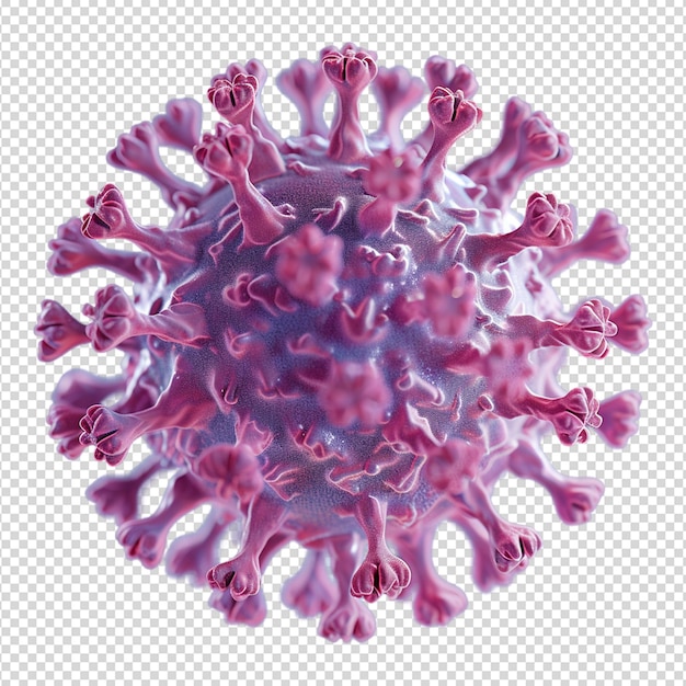 PSD coronavirus covid19 isolated on transparent background