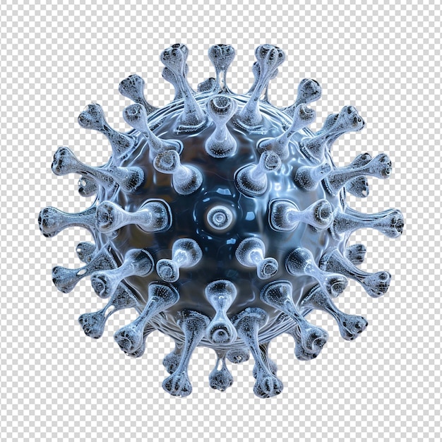 PSD coronavirus covid19 isolated on transparent background