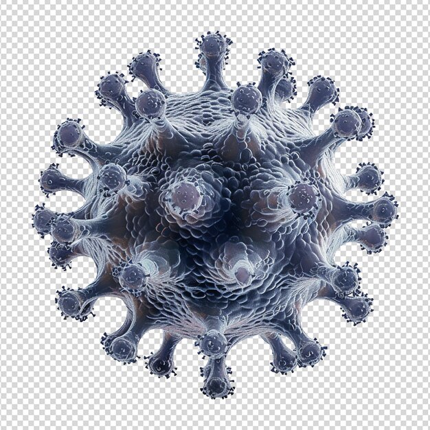 PSD coronavirus covid19 isolated on transparent background