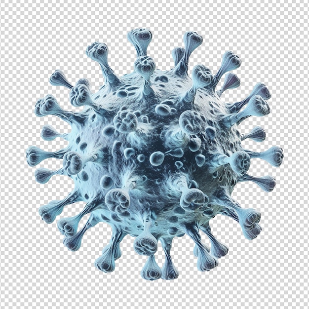 PSD coronavirus covid19 isolated on transparent background