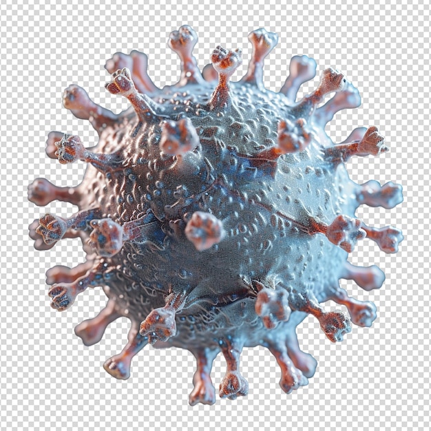 PSD coronavirus covid19 isolated on transparent background