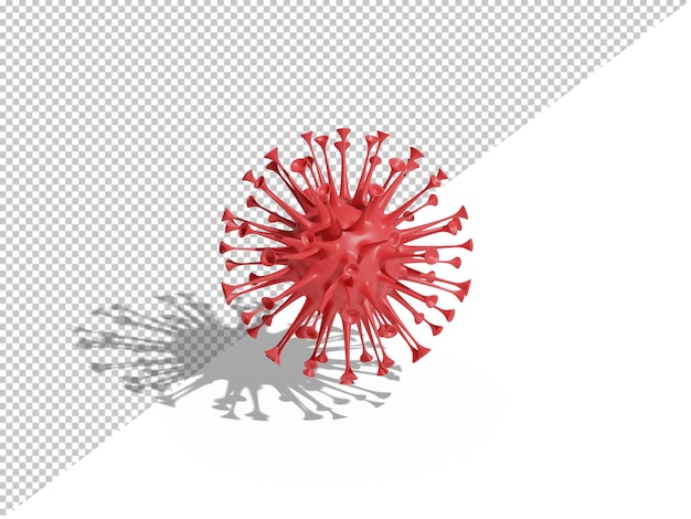 Coronavirus rendered clipping path isolated