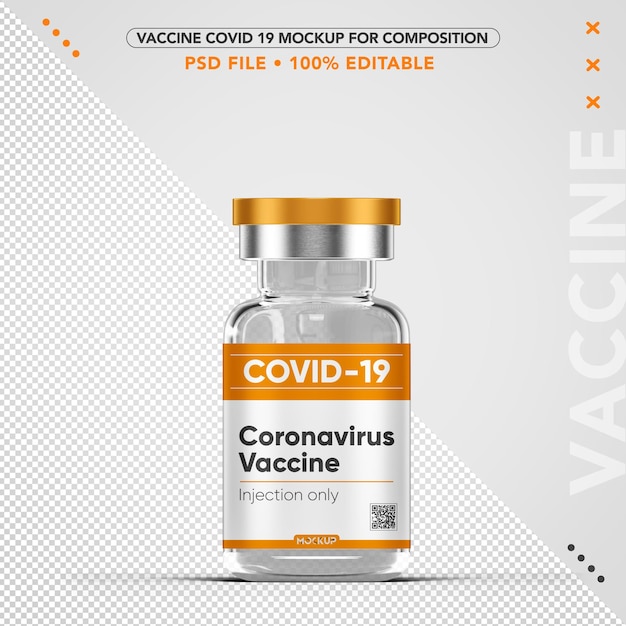 Coronavirus vaccine mockup