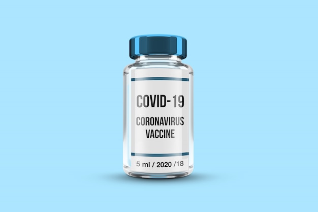coronavirus vaccine mockup
