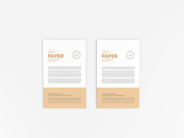 Corporate a4 letterhead stationery mockup