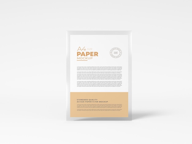 corporate a4 letterhead stationery mockup