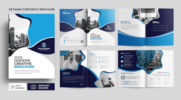 PSD corporate agentschap zakelijke brochure sjabloon