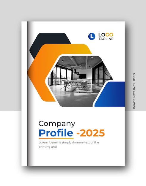 Обложка бизнес-книги корпоративного годового отчета или дизайн брошюры буклета