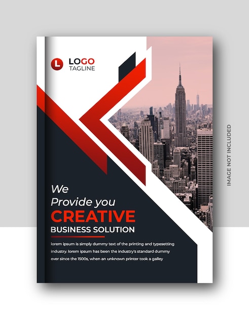 Corporate annual report business book cover flyer brochure a4 size design template