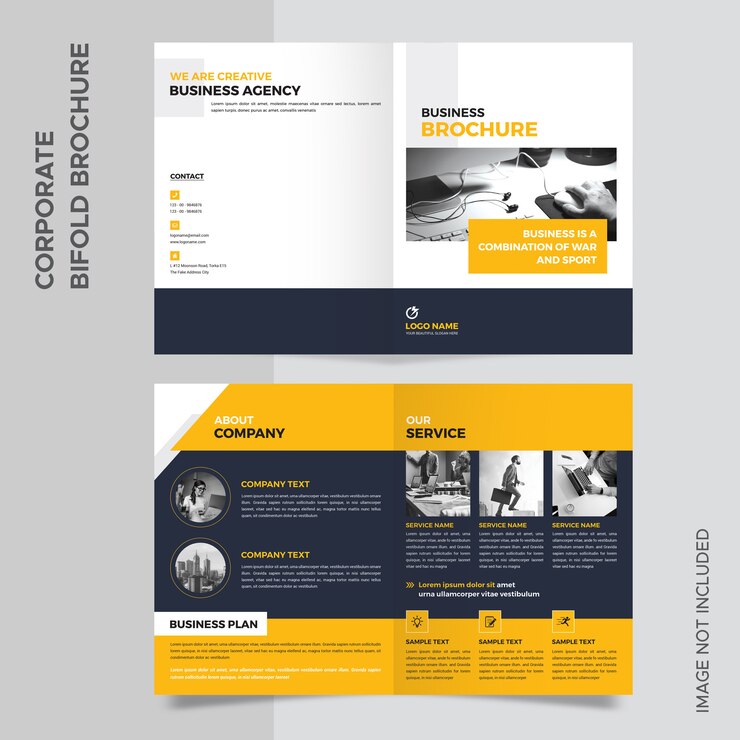 Corporate Bifold Brochure Template