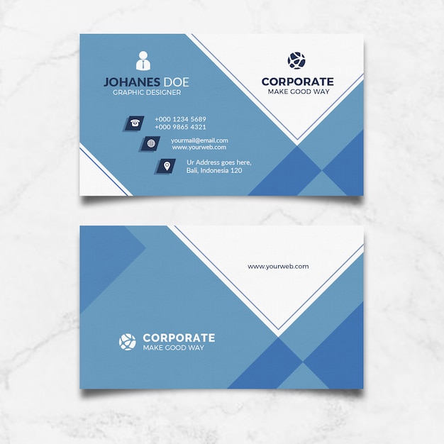 Corporate Blue wizytówka