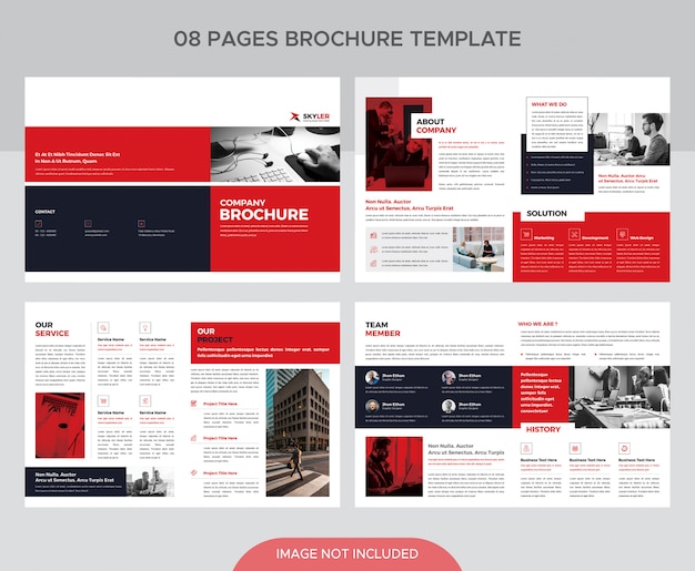 PSD corporate booklet pages template