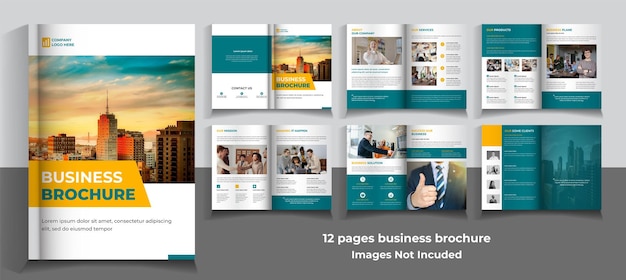 PSD corporate brochure template minimalist design