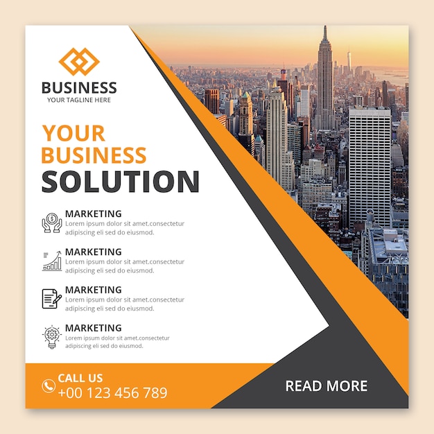 Corporate business agency banner design