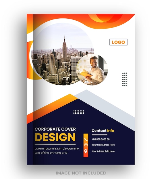 PSD corporate business annual report red book cover design template