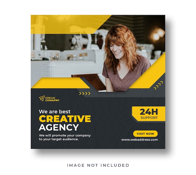 PSD corporate business banner social media instagram post