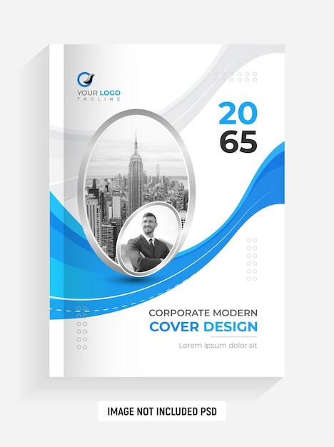 corporate business book cover design template set