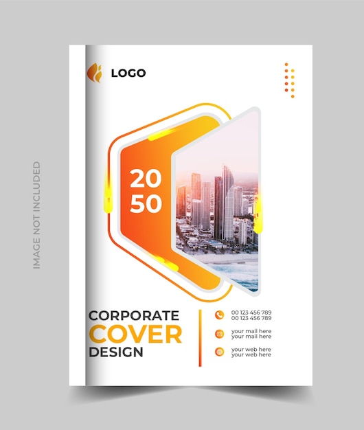 PSD corporate business book design annual report or brochure cover page