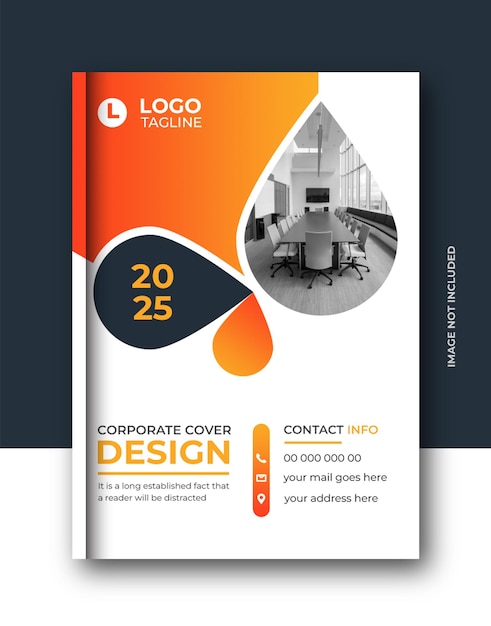 Corporate business brochure book cover company profile annual report template