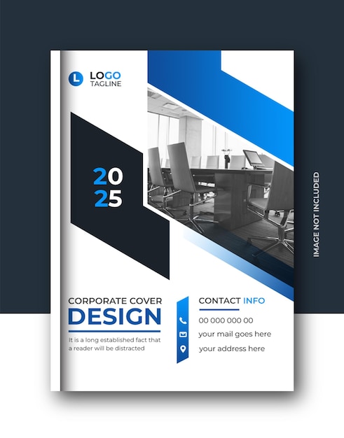 Corporate business brochure book cover company profile annual report template