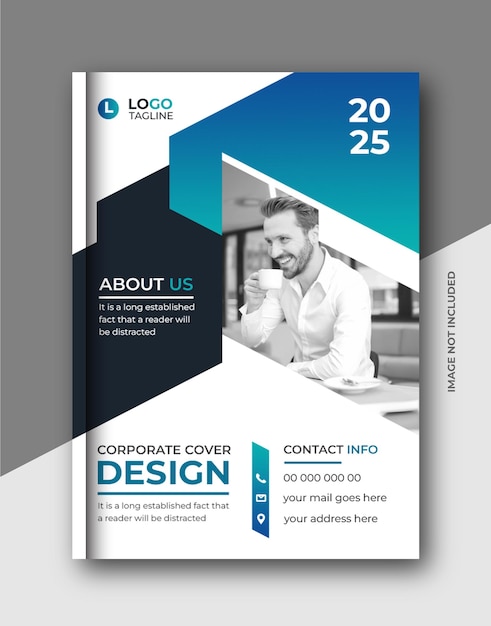 PSD corporate business brochure book cover company profile annual report template