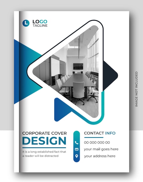 PSD corporate business brochure book cover company profile annual report template