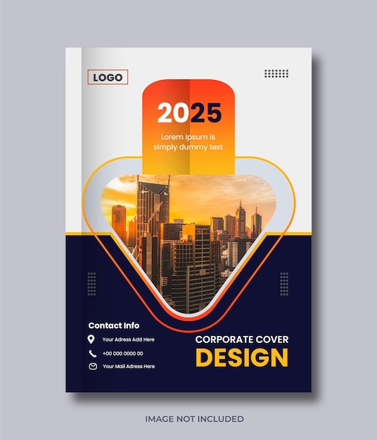 Corporate business brochure book cover design template