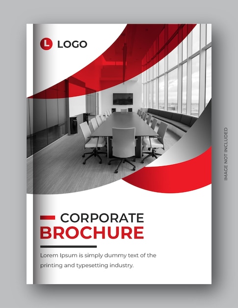 PSD Шаблон оформления обложки брошюры корпоративного бизнеса