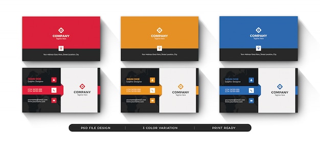 PSD corporate business card 1