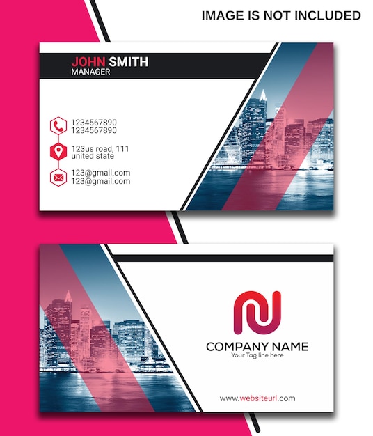 Corporate business card design psd file