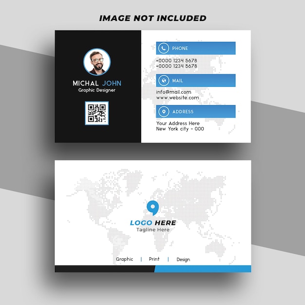 PSD corporate business card design psd template