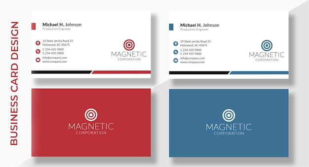 Corporate Business Card Design Template PSD 